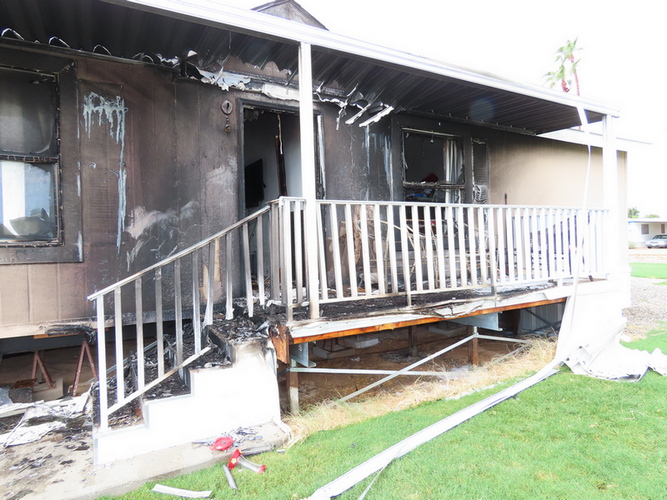 Mobile Home Fire