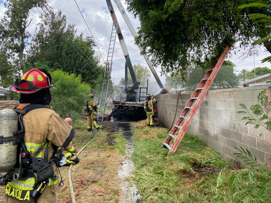 Bucket Truck Fire