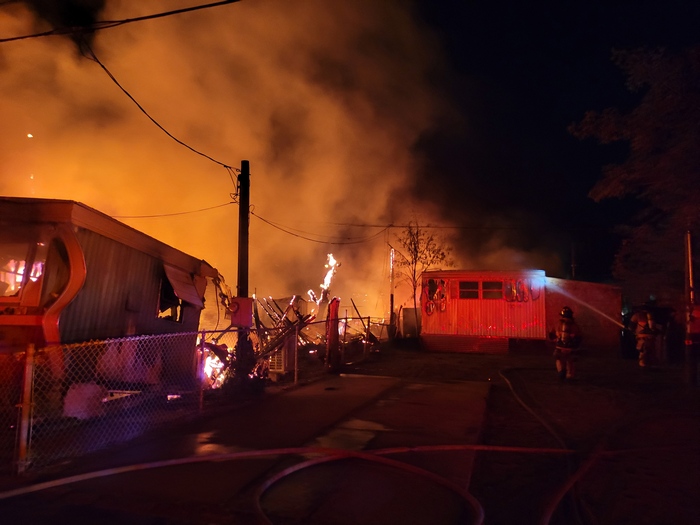 mobile home park fire